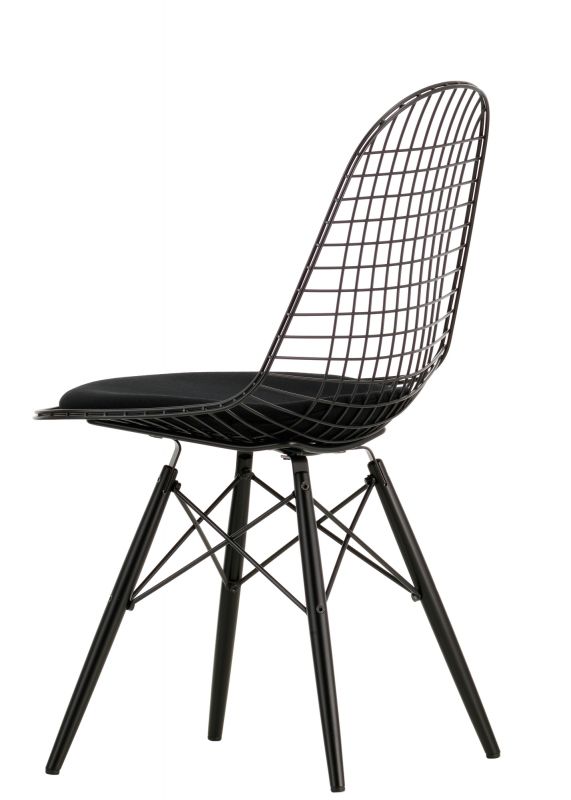 DKW-5 Wire Chair Stuhl mit Sitzkissen Vitra